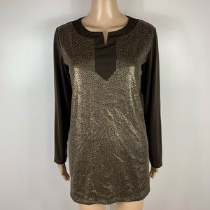 QUACKER FACTORY Small Brown Sequin Tunic A267232